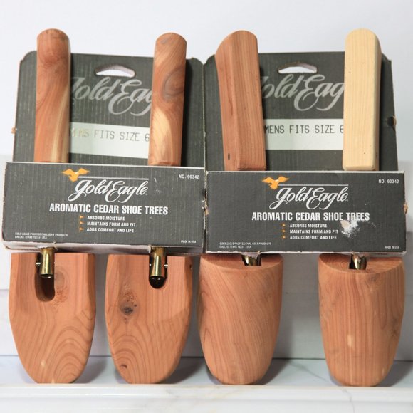 Aromatic Cedar Shoe Trees Gold Eagle Women's Size 6-9 *Last One* - Picture 5 of 6